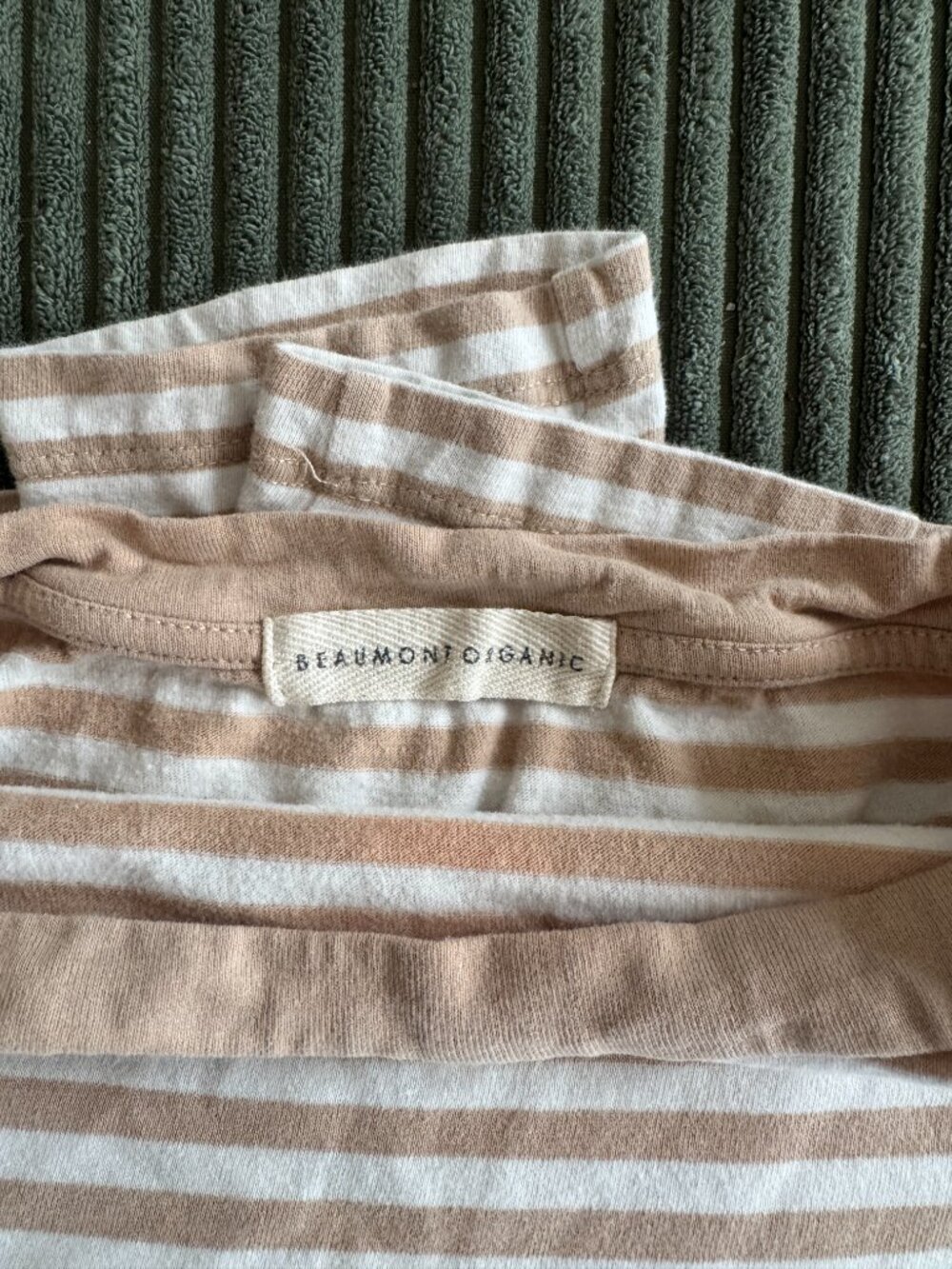 Beaumont Organic - 100% Cotton & Organic Long-sleeve Shoba Striped Top - Picture 5 of 7